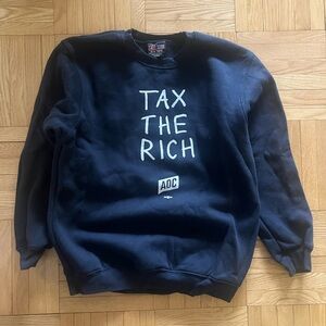 TAX THE RICH CREWNECK SWEATSHIRT